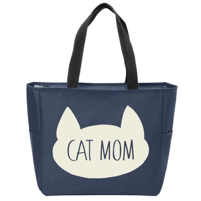 Cat Mom Funny Cat Mommy For Women For Mothers Day Zip Tote Bag