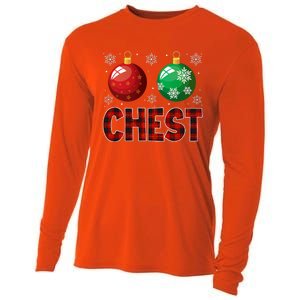 Chestnuts Matching Family Funny Chest Nuts Christmas Couples Cooling Performance Long Sleeve Crew