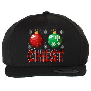 Chestnuts Matching Family Funny Chest Nuts Christmas Couples Wool Snapback Cap