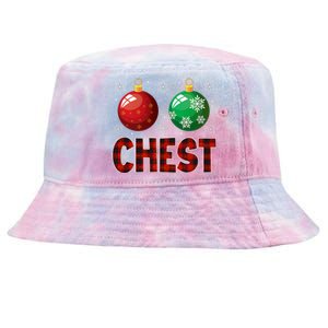 Chestnuts Matching Family Funny Chest Nuts Christmas Couples Tie-Dyed Bucket Hat