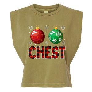 Chestnuts Matching Family Funny Chest Nuts Christmas Couples Garment-Dyed Women's Muscle Tee