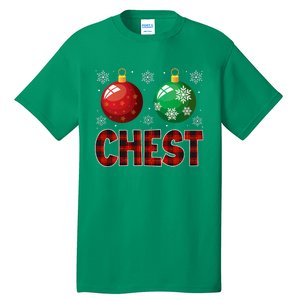 Chestnuts Matching Family Funny Chest Nuts Christmas Couples Tall T-Shirt