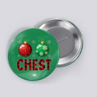 Chestnuts Matching Family Funny Chest Nuts Christmas Couples Button