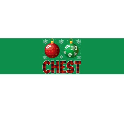 Chestnuts Matching Family Funny Chest Nuts Christmas Couples Bumper Sticker