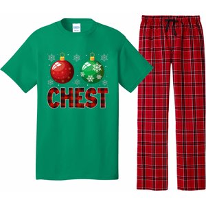 Chestnuts Matching Family Funny Chest Nuts Christmas Couples Pajama Set