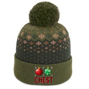 Chestnuts Matching Family Funny Chest Nuts Christmas Couples The Baniff Cuffed Pom Beanie