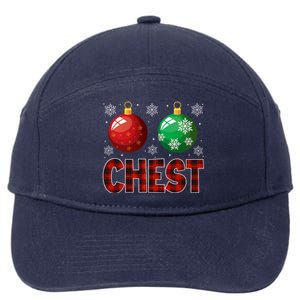 Chestnuts Matching Family Funny Chest Nuts Christmas Couples 7-Panel Snapback Hat