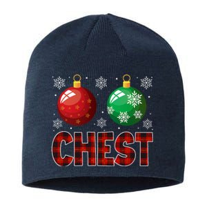 Chestnuts Matching Family Funny Chest Nuts Christmas Couples Sustainable Beanie