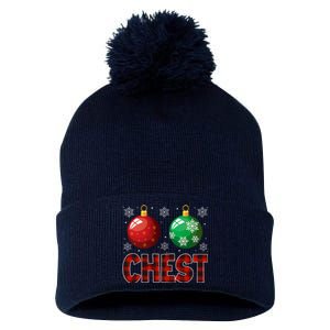 Chestnuts Matching Family Funny Chest Nuts Christmas Couples Pom Pom 12in Knit Beanie