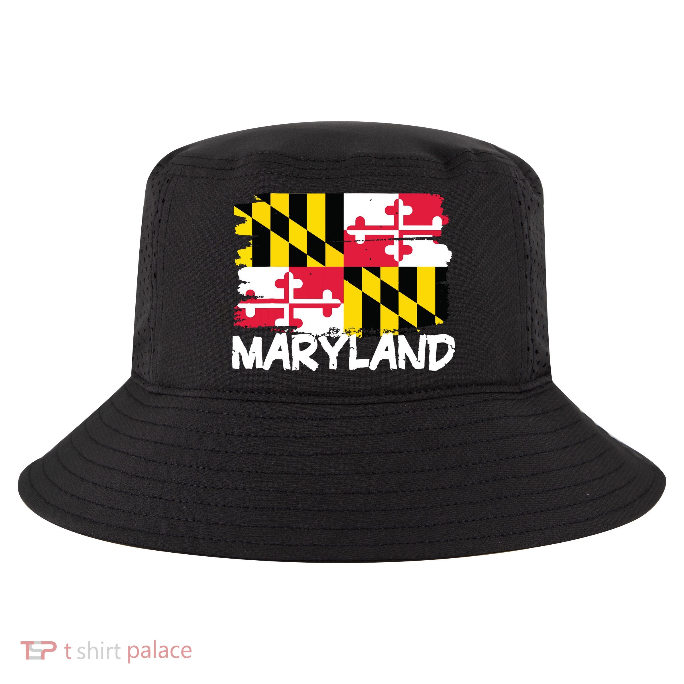 Cool Maryland Flag Cool Comfort Performance Bucket Hat