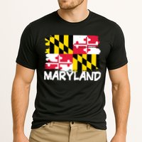 Cool Maryland Flag Cooling Performance Crew T-Shirt