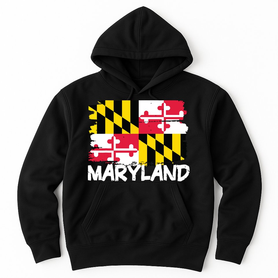 Cool Maryland Flag Hoodie