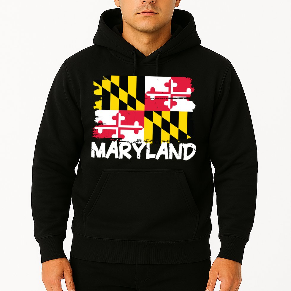 Cool Maryland Flag Hoodie
