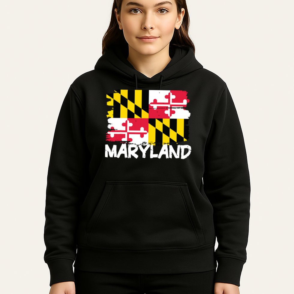 Cool Maryland Flag Hoodie