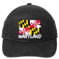 Cool Maryland Flag 7-Panel Snapback Hat