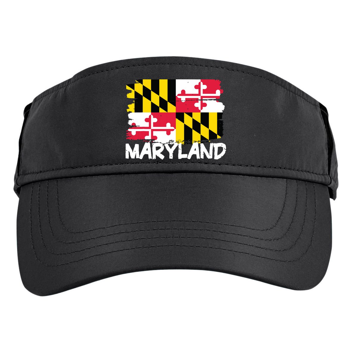 Cool Maryland Flag Adult Drive Performance Visor