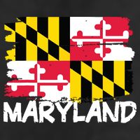 Cool Maryland Flag Adult Drive Performance Visor