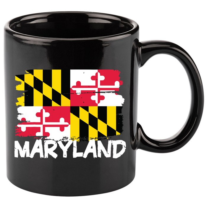 Cool Maryland Flag 11oz C Handle Ceramic Mug