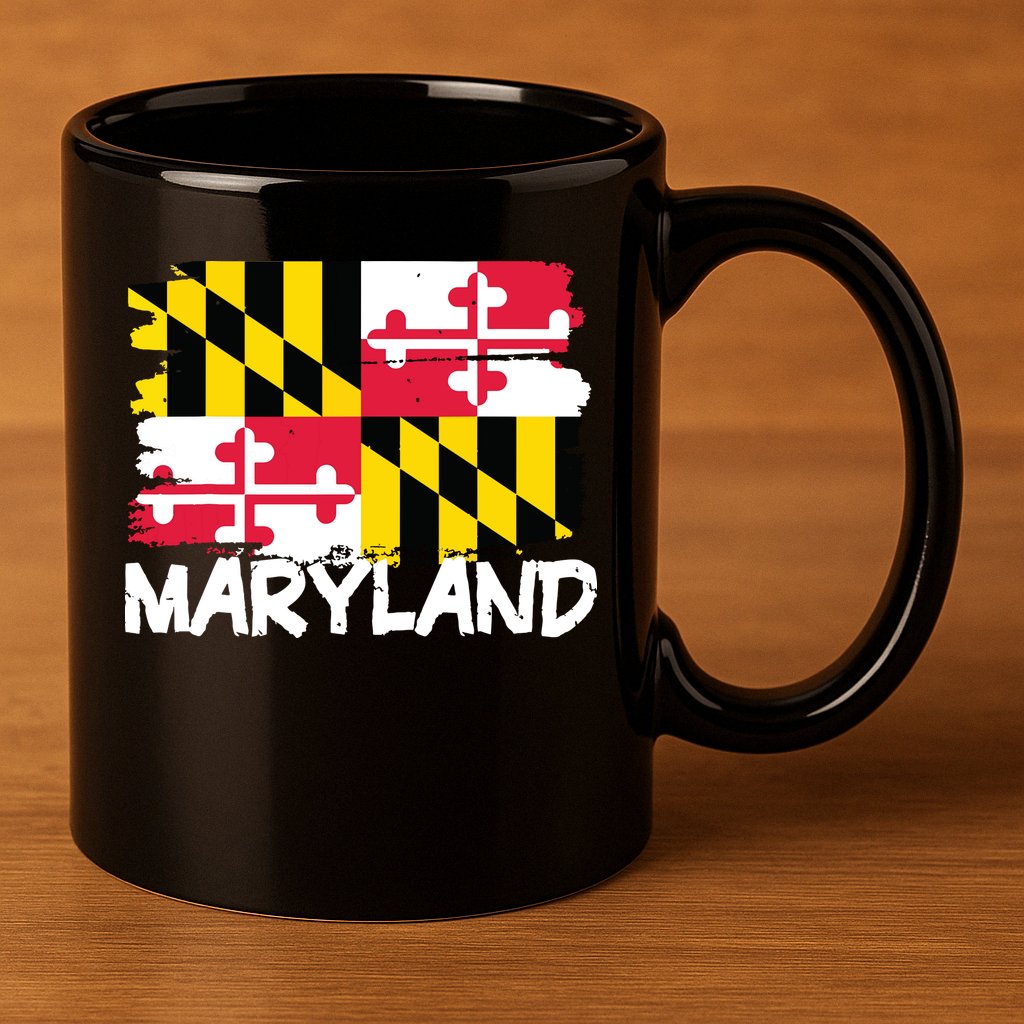 Cool Maryland Flag 11oz C Handle Ceramic Mug