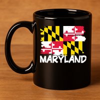 Cool Maryland Flag 11oz C Handle Ceramic Mug