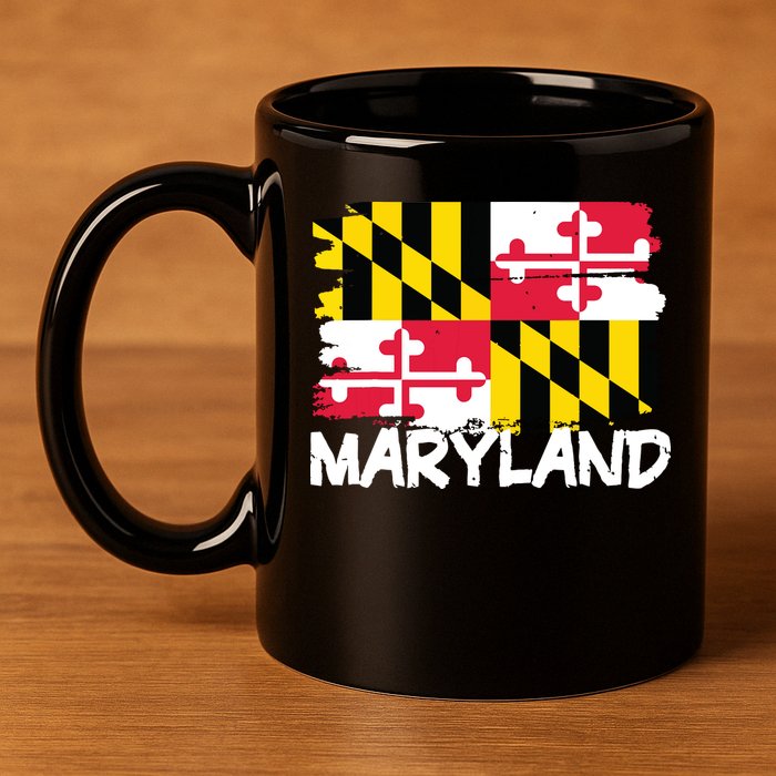 Cool Maryland Flag 11oz C Handle Ceramic Mug