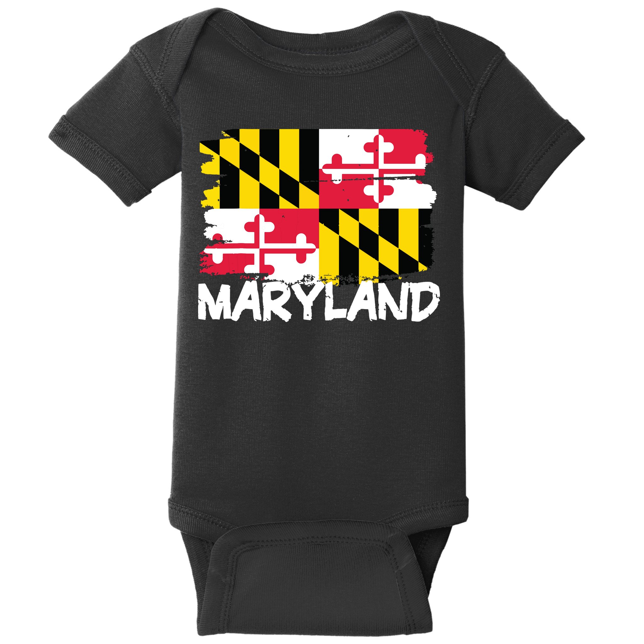 Cool Maryland Flag Baby Bodysuit