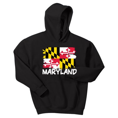 Cool Maryland Flag Kids Hoodie