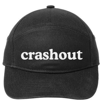 Crashout Meme Funny 7-Panel Snapback Hat