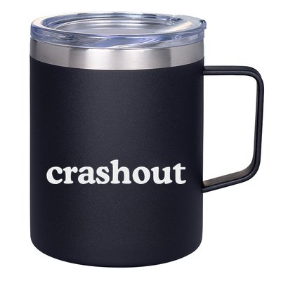 Crashout Meme Funny 12oz Stainless Steel Coffee Mug