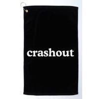 Crashout Meme Funny Golf Towel