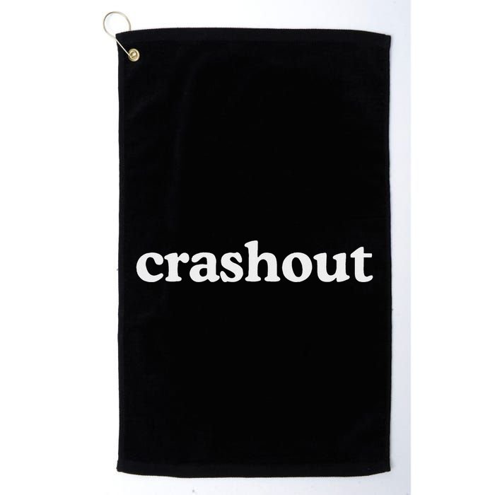 Crashout Meme Funny Golf Towel