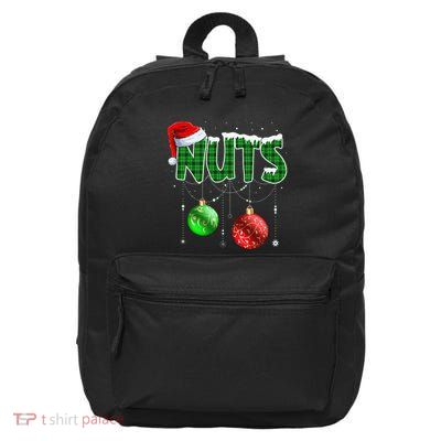 Chestnuts Matching Family Funny Chest Nuts Christmas Couples 16 in Basic Backpack