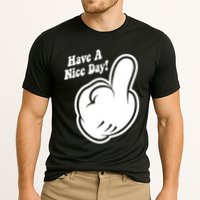 Cartoon Middle Finger Have A Nice Day Cooling Performance Crew T-Shirt
