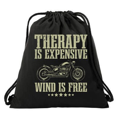 Cool Motorcycle For Women Motorcycle Lovers Bike Rider Drawstring Bag
