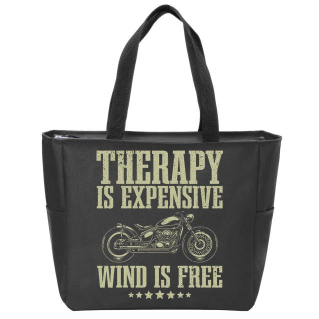 Cool Motorcycle For Women Motorcycle Lovers Bike Rider Zip Tote Bag