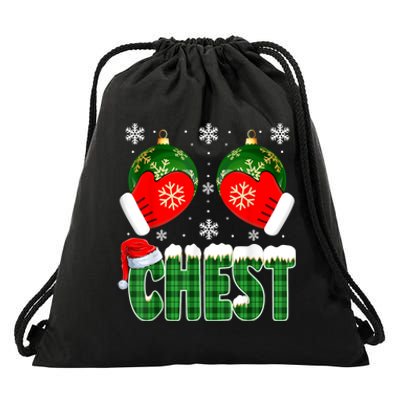 Chestnuts Matching Family Funny Chest Nuts Christmas Couples Drawstring Bag