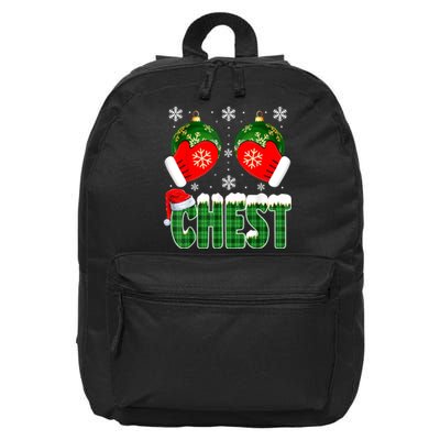 Chestnuts Matching Family Funny Chest Nuts Christmas Couples 16 in Basic Backpack