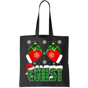 Chestnuts Matching Family Funny Chest Nuts Christmas Couples Tote Bag