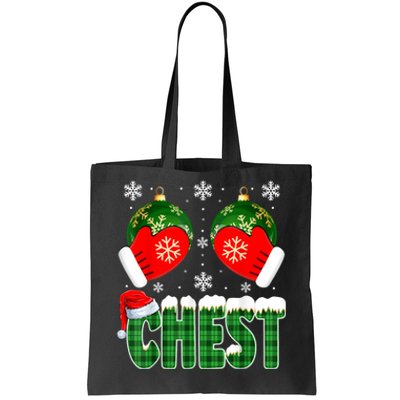 Chestnuts Matching Family Funny Chest Nuts Christmas Couples Tote Bag