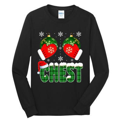 Chestnuts Matching Family Funny Chest Nuts Christmas Couples Tall Long Sleeve T-Shirt