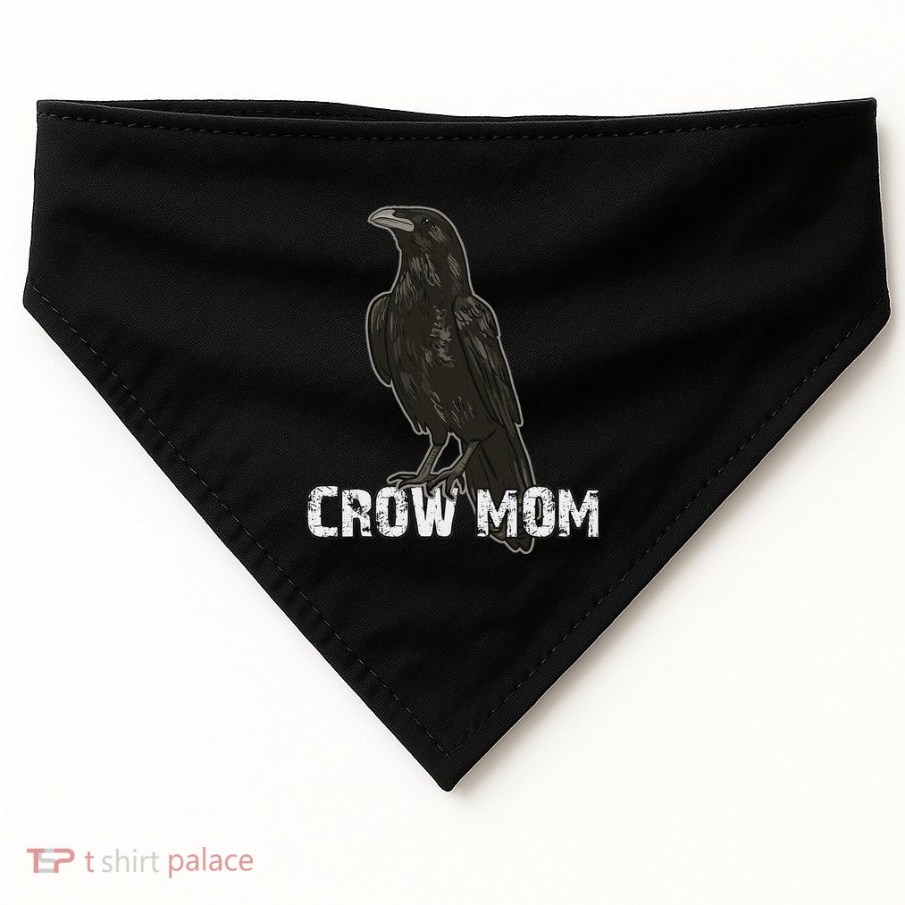 Crow Mom For Crow And Raven Lovers For Women Owners USA-Made Doggie Bandana