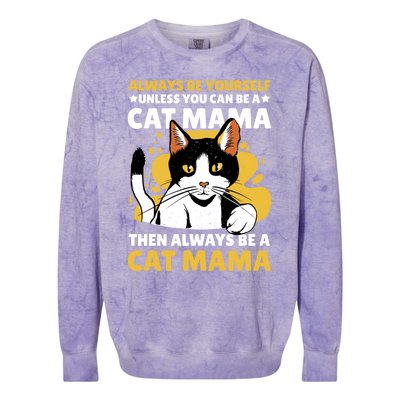 Cat Mama For Mothersday Ll Mother Gift Colorblast Crewneck Sweatshirt