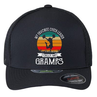 Cheerleading My Favorite Cheerleader Calls Me Gramps Flexfit Unipanel Trucker Cap