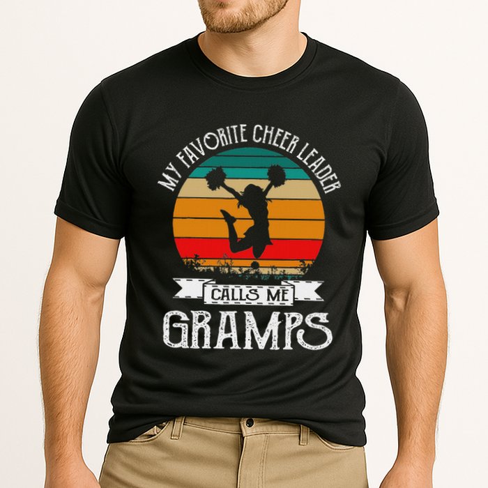 Cheerleading My Favorite Cheerleader Calls Me Gramps Cooling Performance Crew T-Shirt