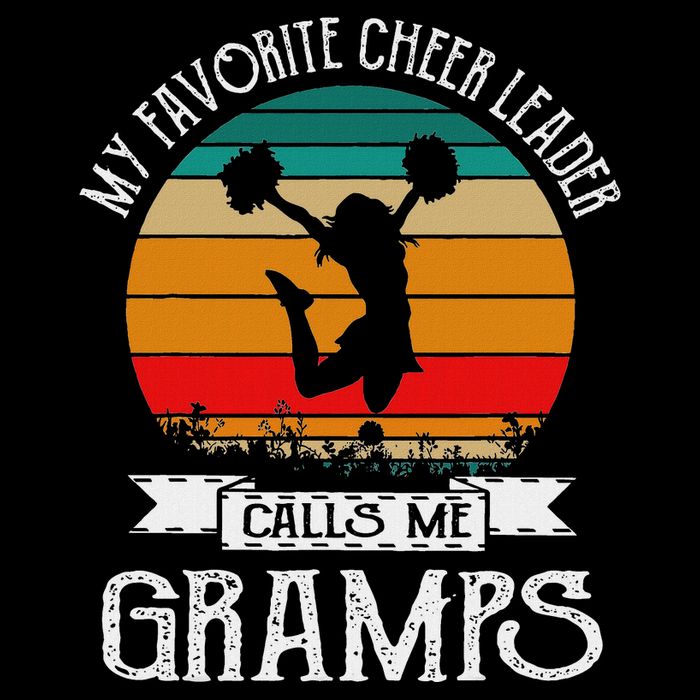 Cheerleading My Favorite Cheerleader Calls Me Gramps Cooling Performance Crew T-Shirt