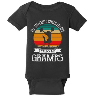 Cheerleading My Favorite Cheerleader Calls Me Gramps Baby Bodysuit