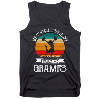 Cheerleading My Favorite Cheerleader Calls Me Gramps Tank Top