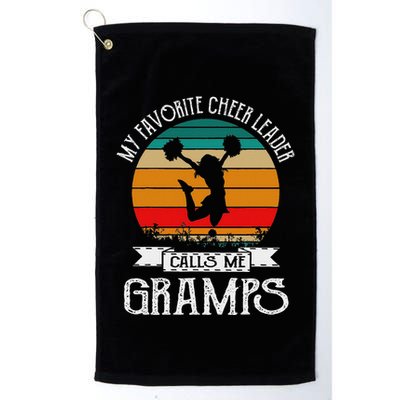 Cheerleading My Favorite Cheerleader Calls Me Gramps Golf Towel