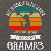 Cheerleading My Favorite Cheerleader Calls Me Gramps Cotton Canvas Backpack