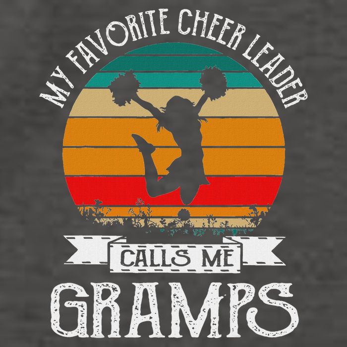 Cheerleading My Favorite Cheerleader Calls Me Gramps Vector Backpack